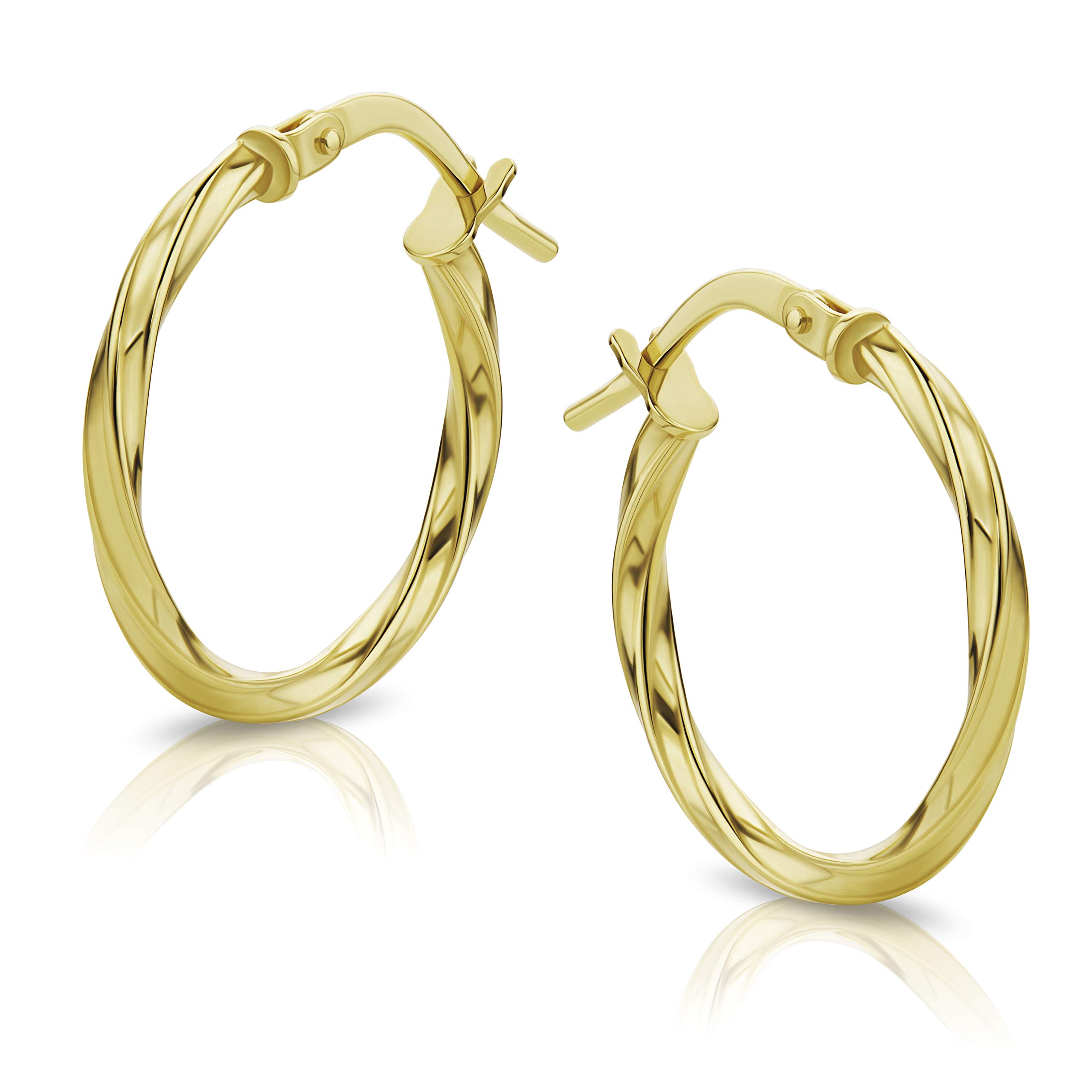 Orovi Damen Gold Creolen Ohrringe GelbGold Ohrringe 18 Karat (750) Ohr-Schmuck