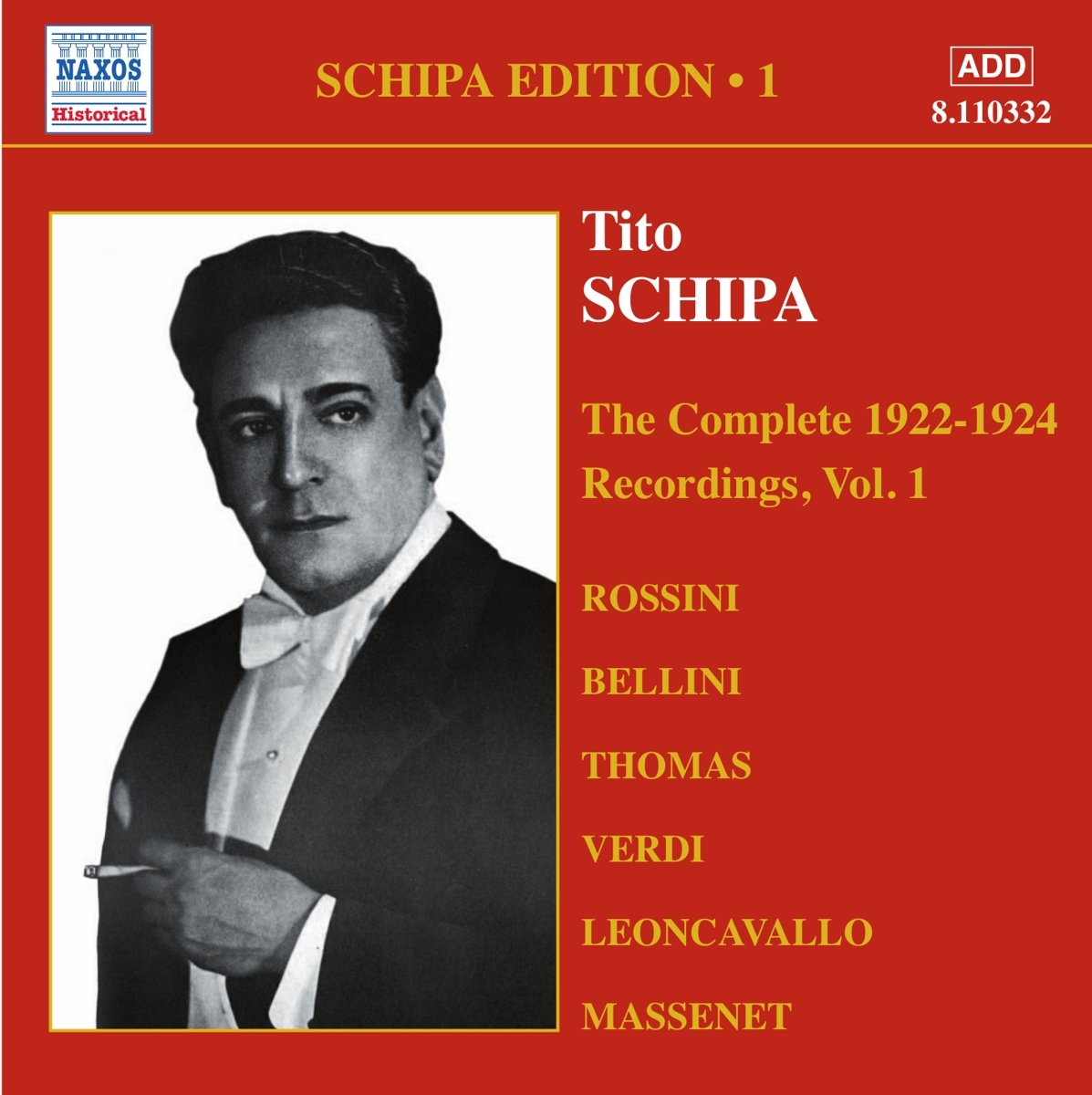 SCHIPA, Tito: The Complete Victor Recordings, Vol. 1