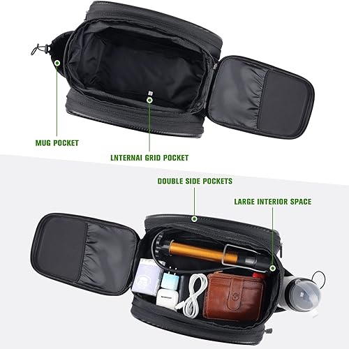 Miniatura 4 de Bolsa de bicicleta, bolsa de bicicleta, bolsa para portabicicletas, capacidad de 35 L, impermeable, bolsa de viaje para maletero de bicicleta,