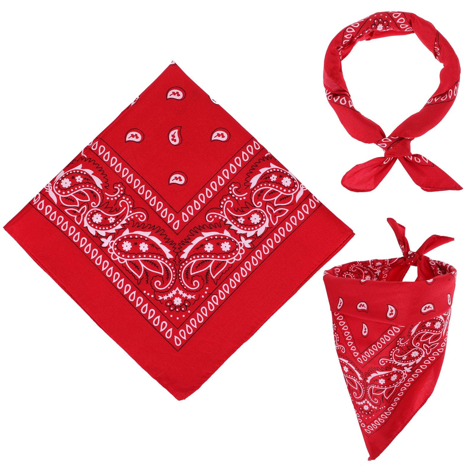 2 sztuki bandany dla mężczyzn i kobiet, 55 x 55 cm, chusta na szyję, wzór Paisley, dla kobiet i mężczyzn, bandana, chusta na głowę, dla motocyklistów, mężczyzn