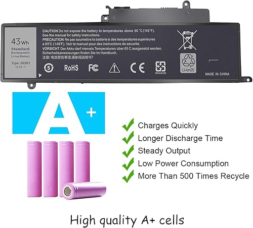 Miniatura 4 de LNOCCIY M5Y1K - Batería para portátil Dell Inspiron 3451, 3452, 3458, 3551, 3558, 5451, 5458, 5551, 5555, 5558, 5755, 5758, Vostro 3458, 3558,