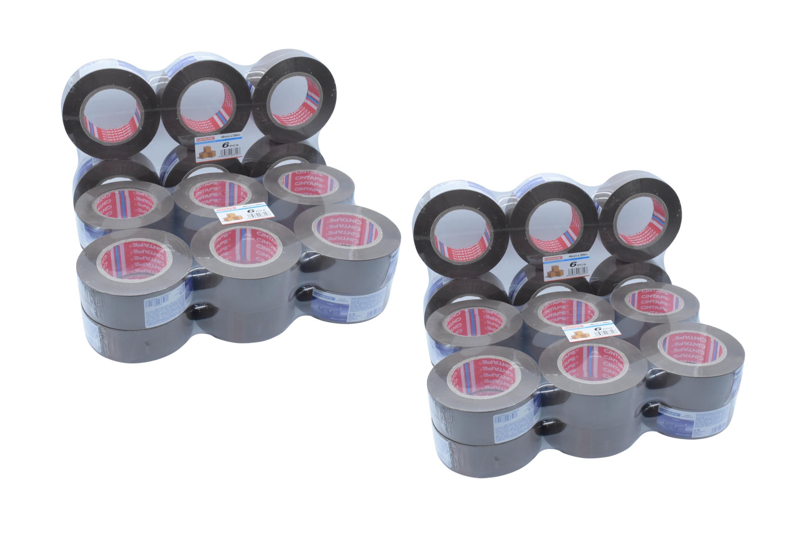 Cinta para Embalar Precinto Marron 48mm×200m Paquete 36 Rollos Cinta de Embalaje extra Fuerte Cintas adhesivas para cajas