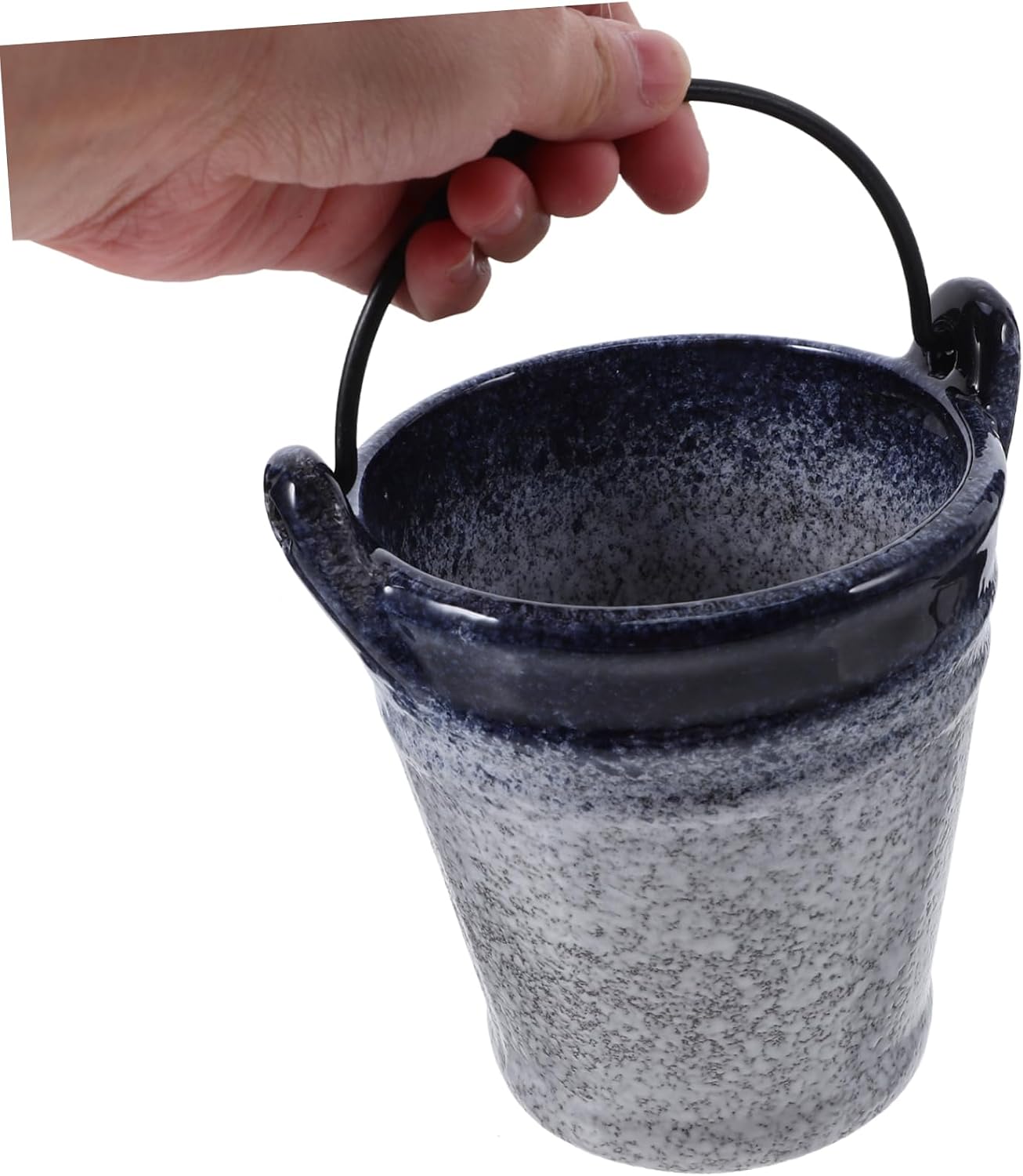 Practical Japanese Style Ice Storage Bucket Snack Container Handle for Restaurant and Bar Use
