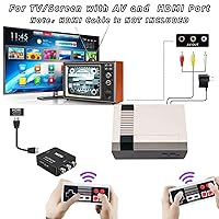 Vista 3 de Retro Game Console with 600 Video Games,Classic Mini Game System with Wireless Controller, AV and HDMI Output Plug and Play,Retro Toys Gifts Choice