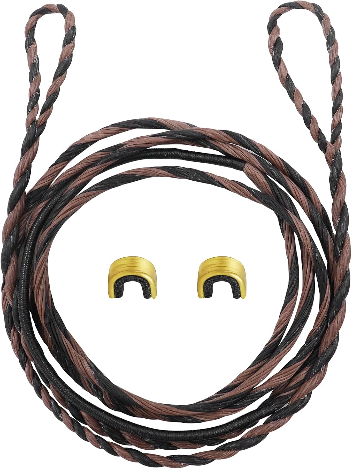 oubert 56 Inch 16 Strands Handmade Flemish Twist Bow String | Archery Bowstrings with 2pcs String Nock, Replacement Bow String for Recurve Bow Longbow