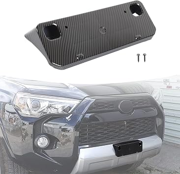 Voodonala ل 4 runner الجبهة لوحة ترخيص تصاعد كيت قوس الإطار ل 2010-2025 + تويوتا 4 runner الملحقات رقم لوحة حامل تسجيل لوحة الإطار،ABS ألياف الكربون