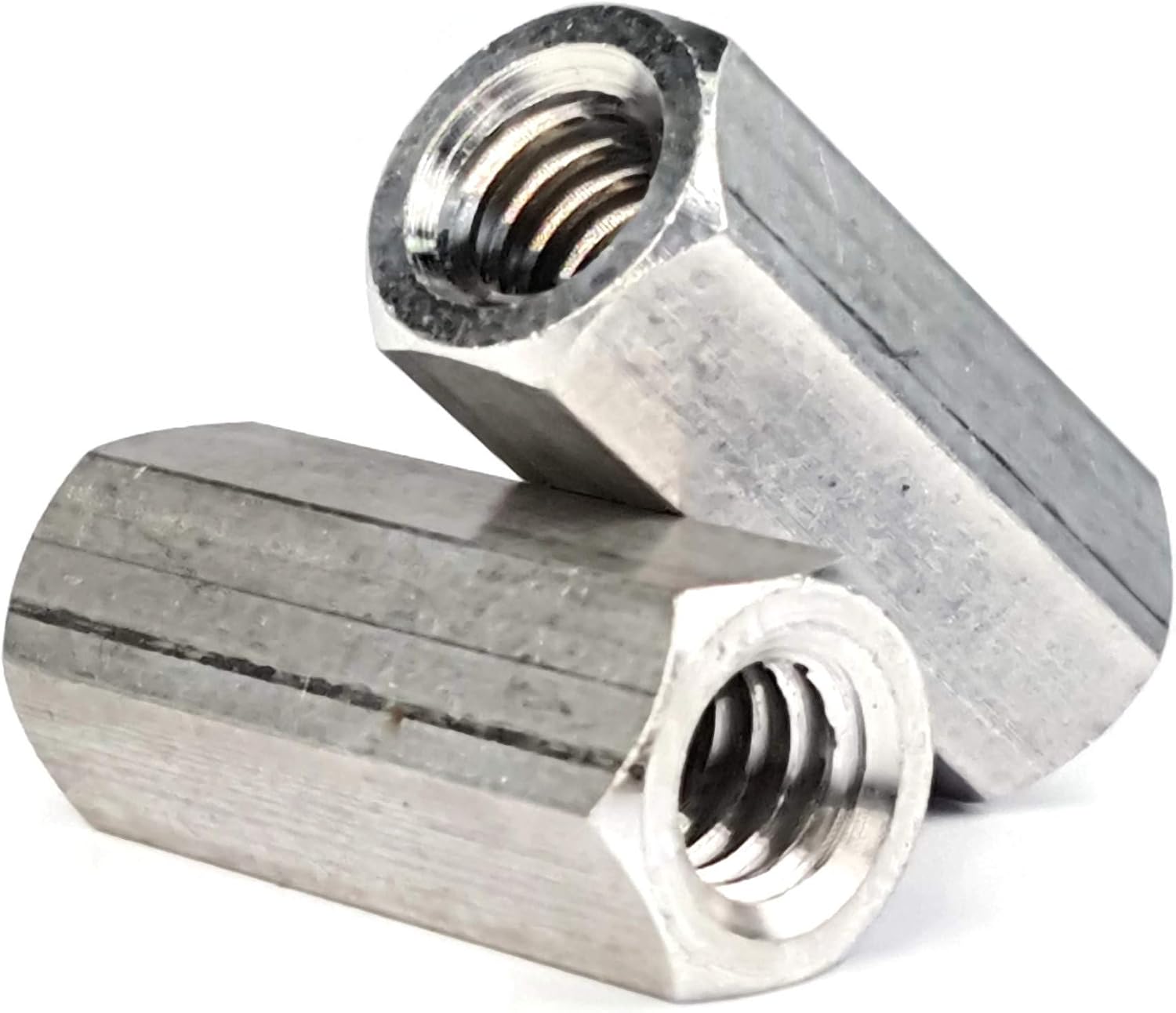 Aluminum Coupling Nuts 1/4-20 x 7/8 inch QTY 25