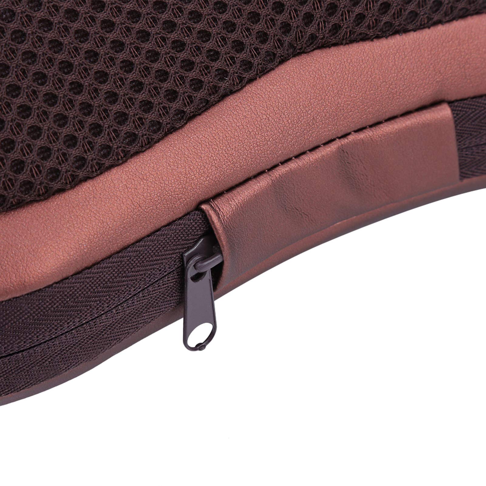 Estink Cojín de Masaje Shiatsu para Espalda, Hombros y Cintura, con Protección Contra Sobrecalentamiento, Apagado Automático, Café