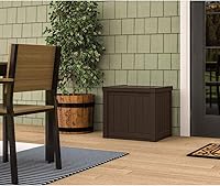 Vista 7 de Suncast Caja de almacenamiento de resina de 17 x 22 pulgadas, 22 galones, color marrón Java (paquete de 2)