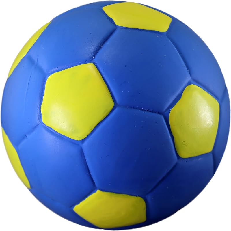 PetSport Naturflex Soccer Toy - Durable & Long-Lasting, Non-Toxic Material, Internal Squeaker, Rubber Toy for Dogs, Ideal for Interactive Play and Engagement