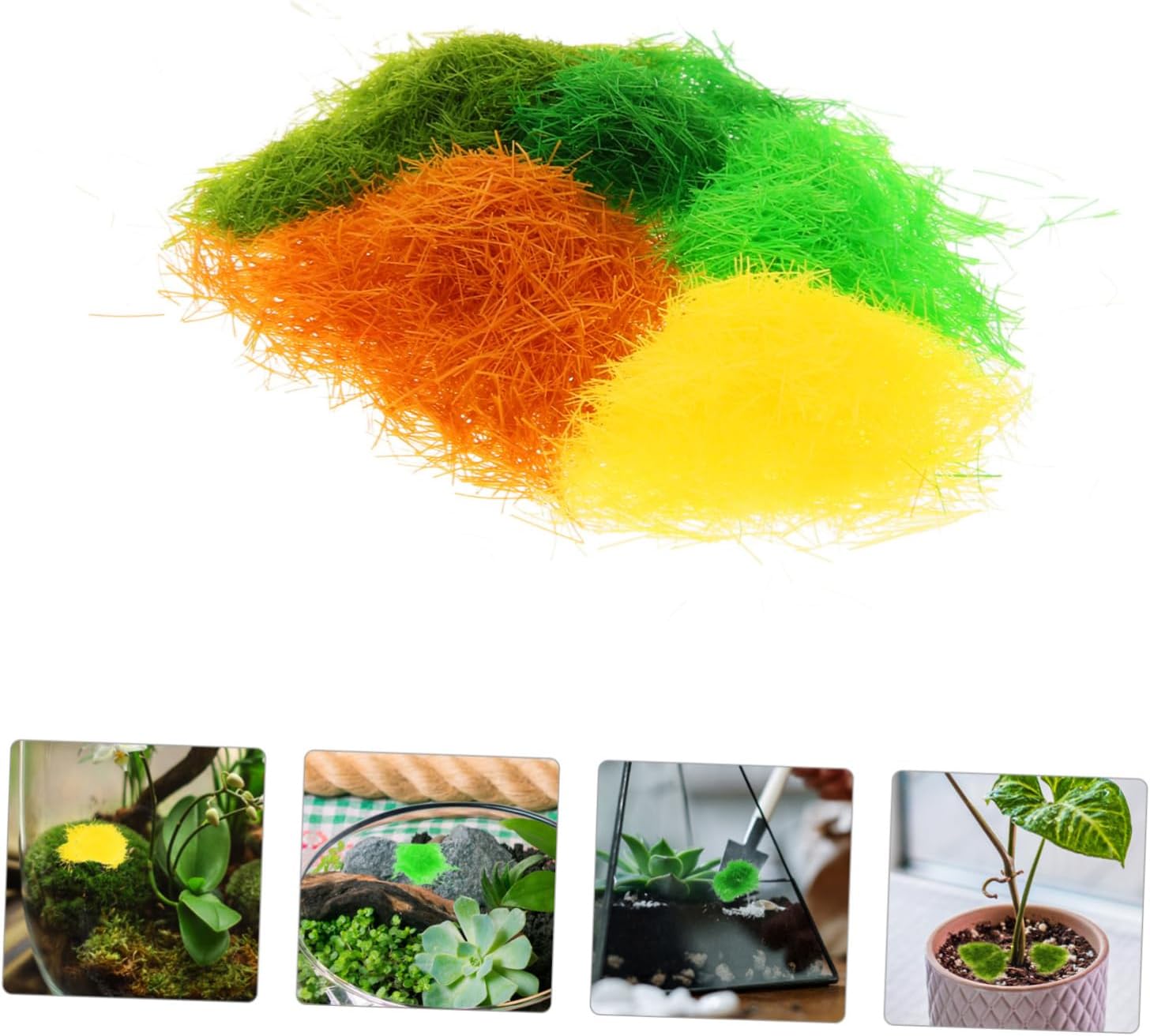 Housoutil Artificial Moss for Crafts Vibrant Decorative Moss for DIY Projects Home and for Floral Arrangements and Creative Crafts