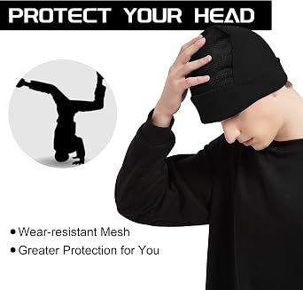 Professional Bboy Cap Padded Head Spin Beanie Knitted Cotton Spin Hat