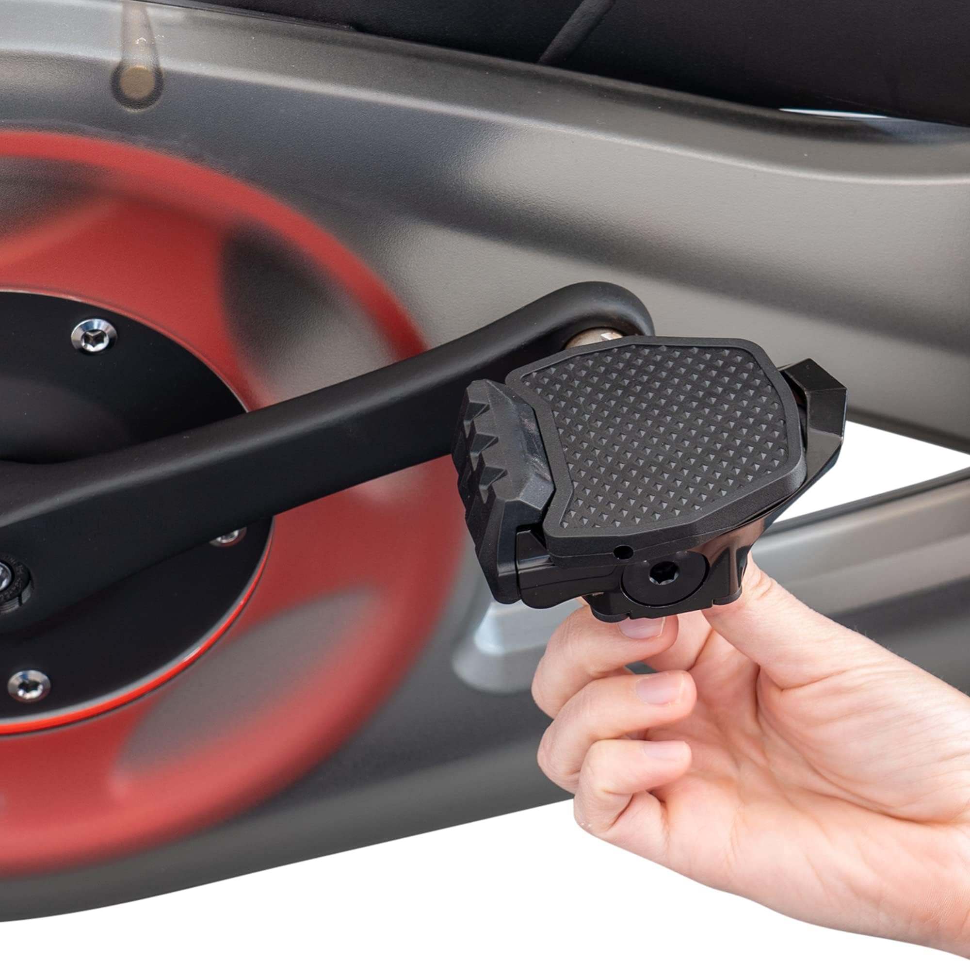 TrubliFitATP Sports Pedal Converters for Peloton Bike & Peloton Bike+ - Ride The Peloton with Sneakers - Pedal Platform for Look Delta Pedals - Great for Kids