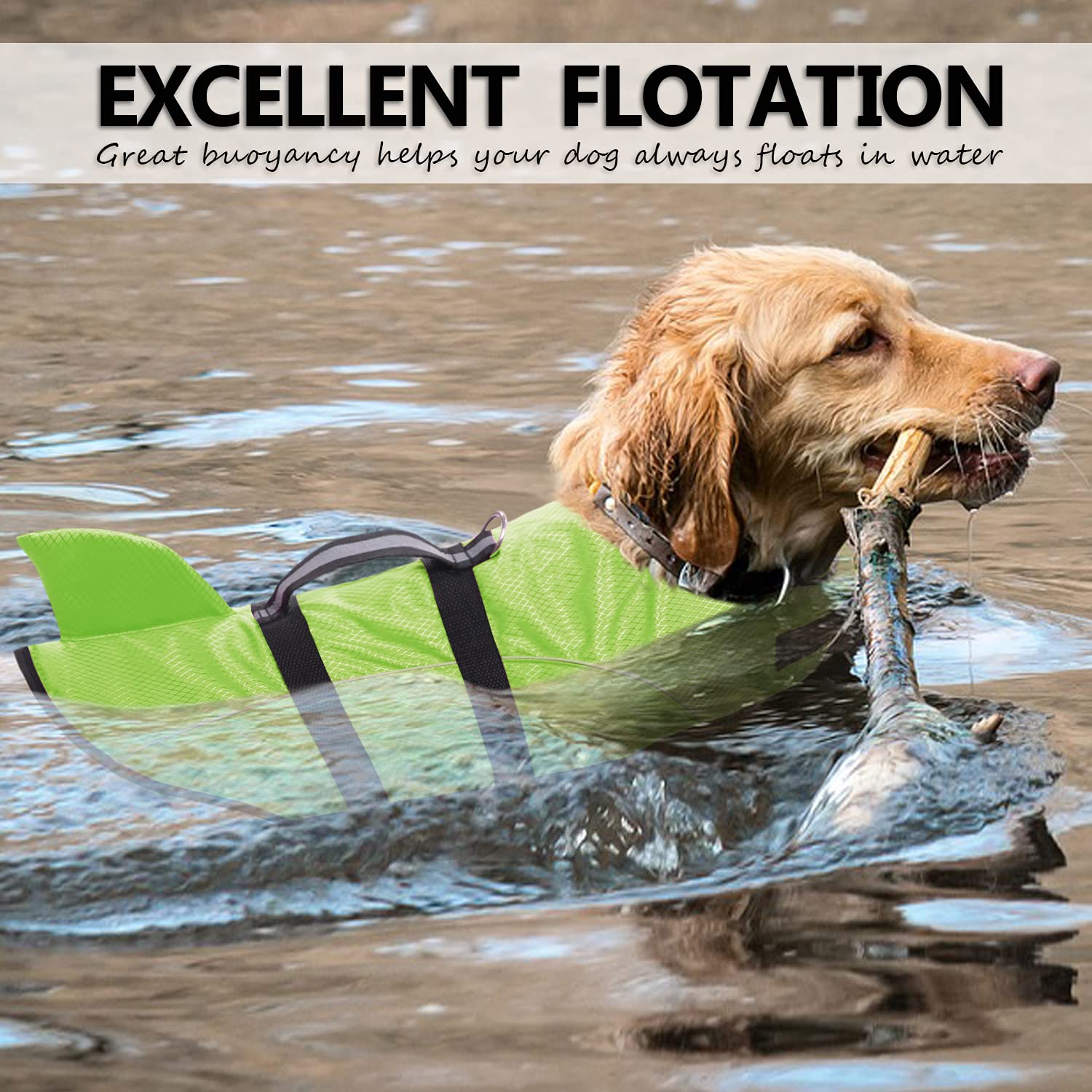 Dog Life Jacket Large Breed Dog Life Jacket Shark Life Vest For