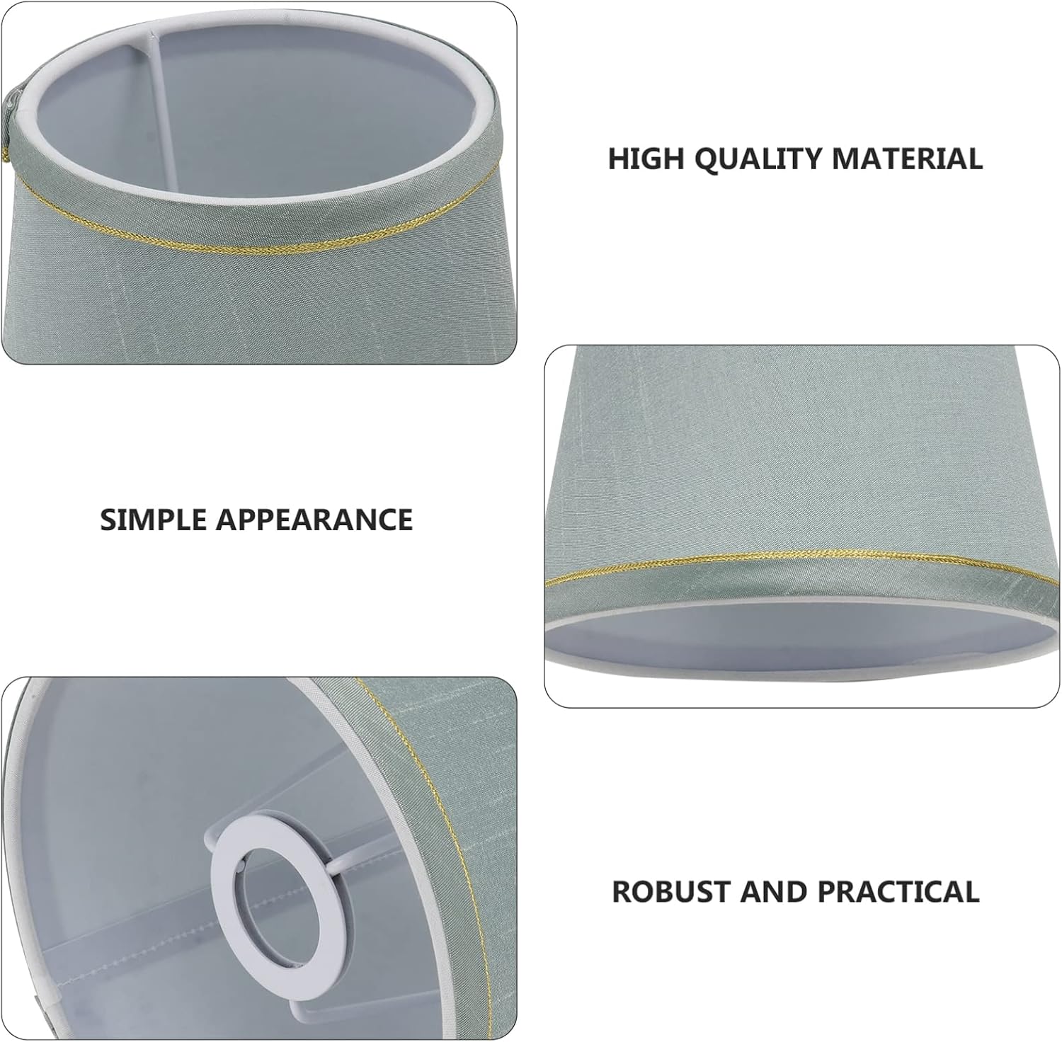 SHERCHPRY Chandalier 1pc Household Cloth Art Chandelier Lampshade, Wall Lamp Fabric Lampshade - Image 5