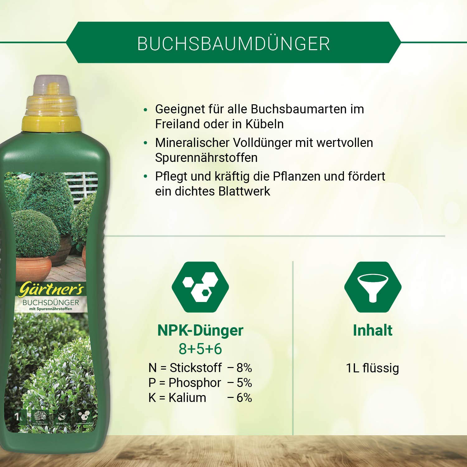 Grtner's Buchsbaum Dnger 1 Liter : Amazon.de: Garten