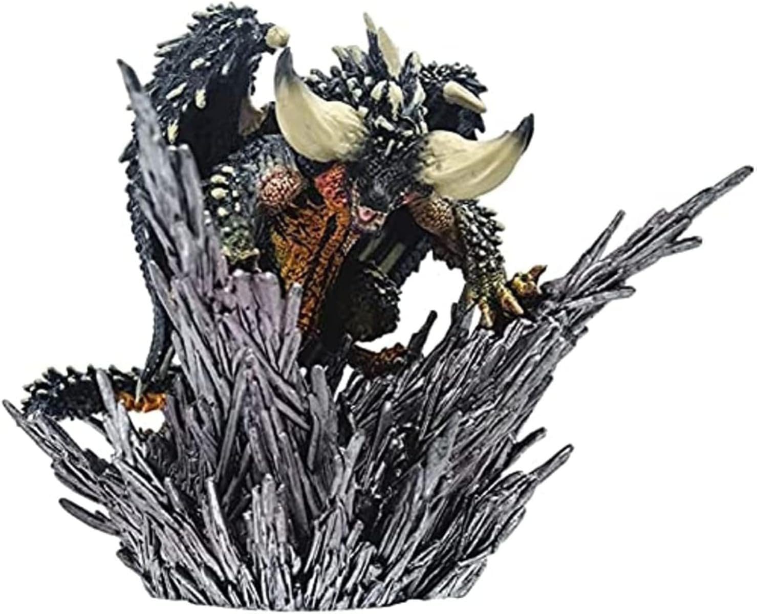 REOZIGN Nergigante Figurine Monster Hunter Nergigante 14 cm/5.5 Inches PVC Statues Handmade Souvenirs for Anime Fans Gifts