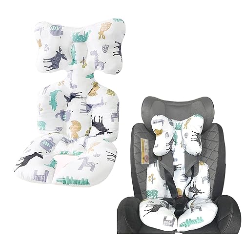 Soporte de cabeza de bebé para asiento de automóvil, inserto de asiento de automóvil para bebé, almohadilla de asiento ultra suave, cojín de
