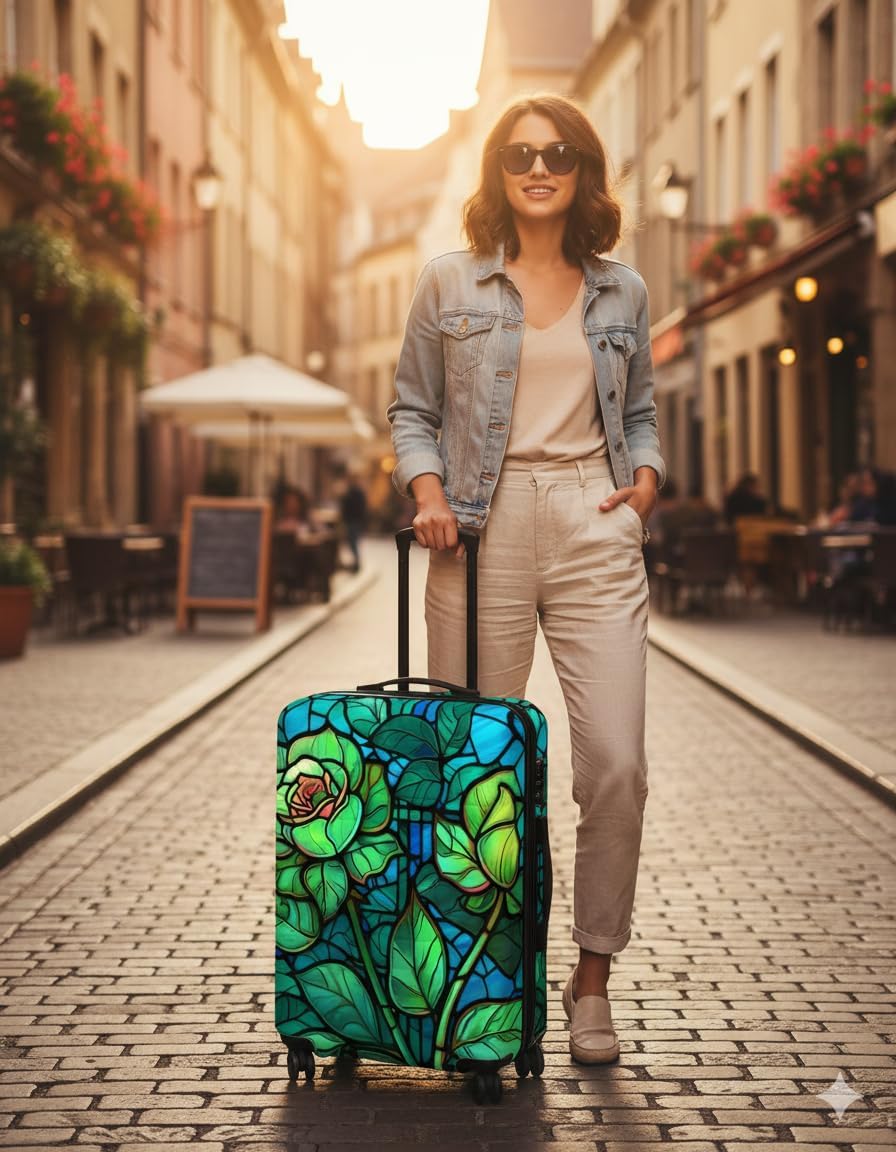 Luggage Covers For Suitcase TSA Approved, Suitcase Cover Protector Anti Scratch Dirt Fits 18-32 Inch Luggage