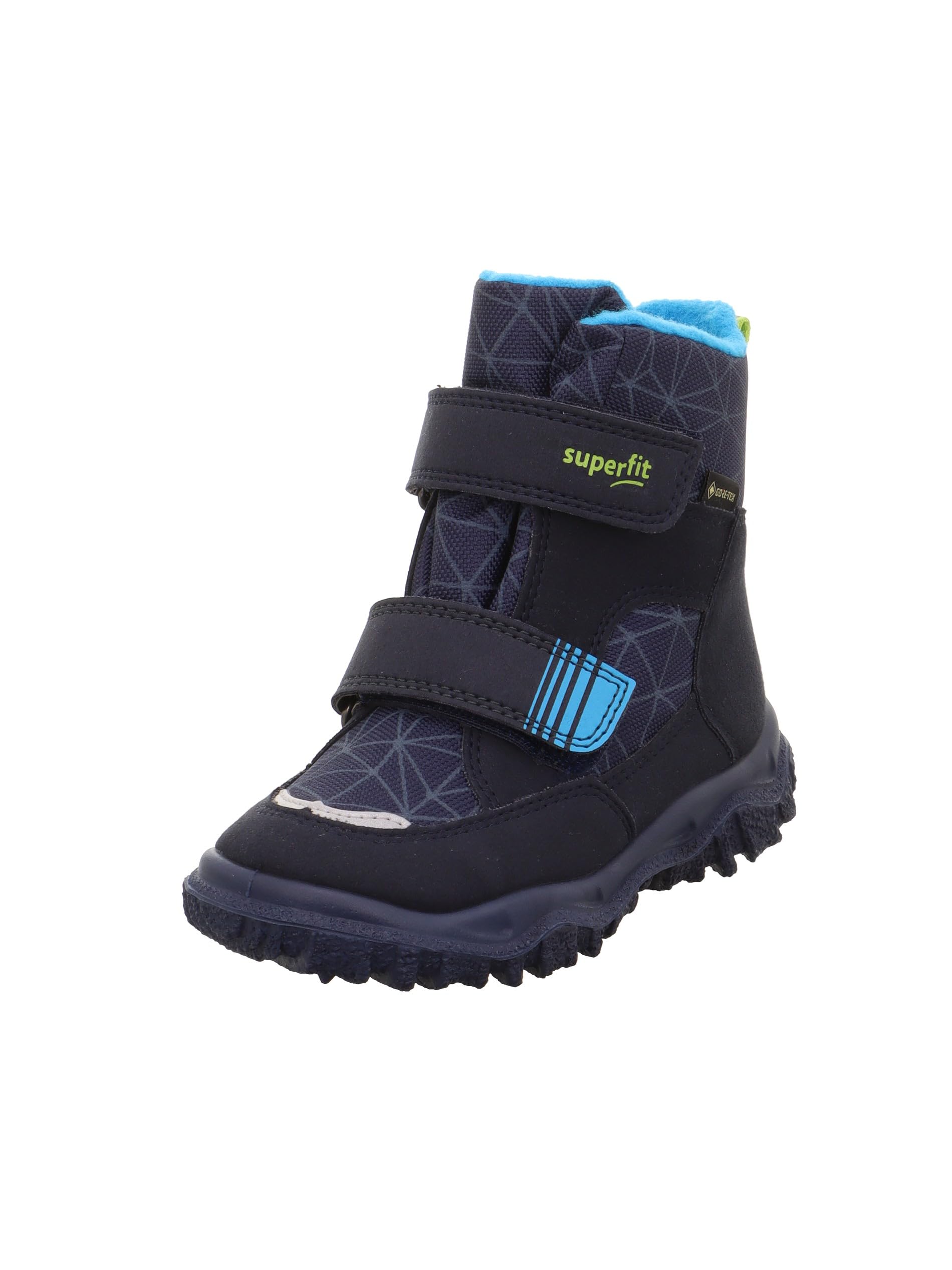 Superfit Boys HUSKY warm gefütterte Gore-Tex Stiefel, BLAU/TÜRKIS 8010
