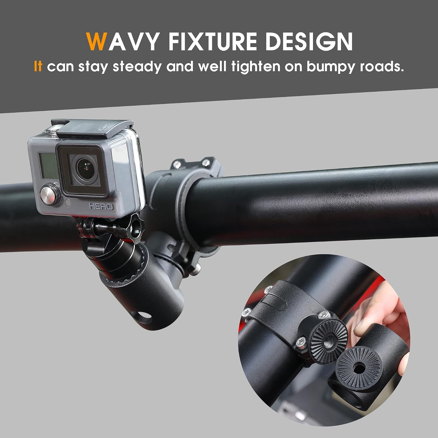UTV ATV Camera Mount Aluminum 360° Rotaion Action Camera Roll Bar Mount Compatible with GoPro for 1.75"-2" Roll Bar and Tube, for Hero 9 8 7 6 5 4, SJ, DJL, Insta360 etc