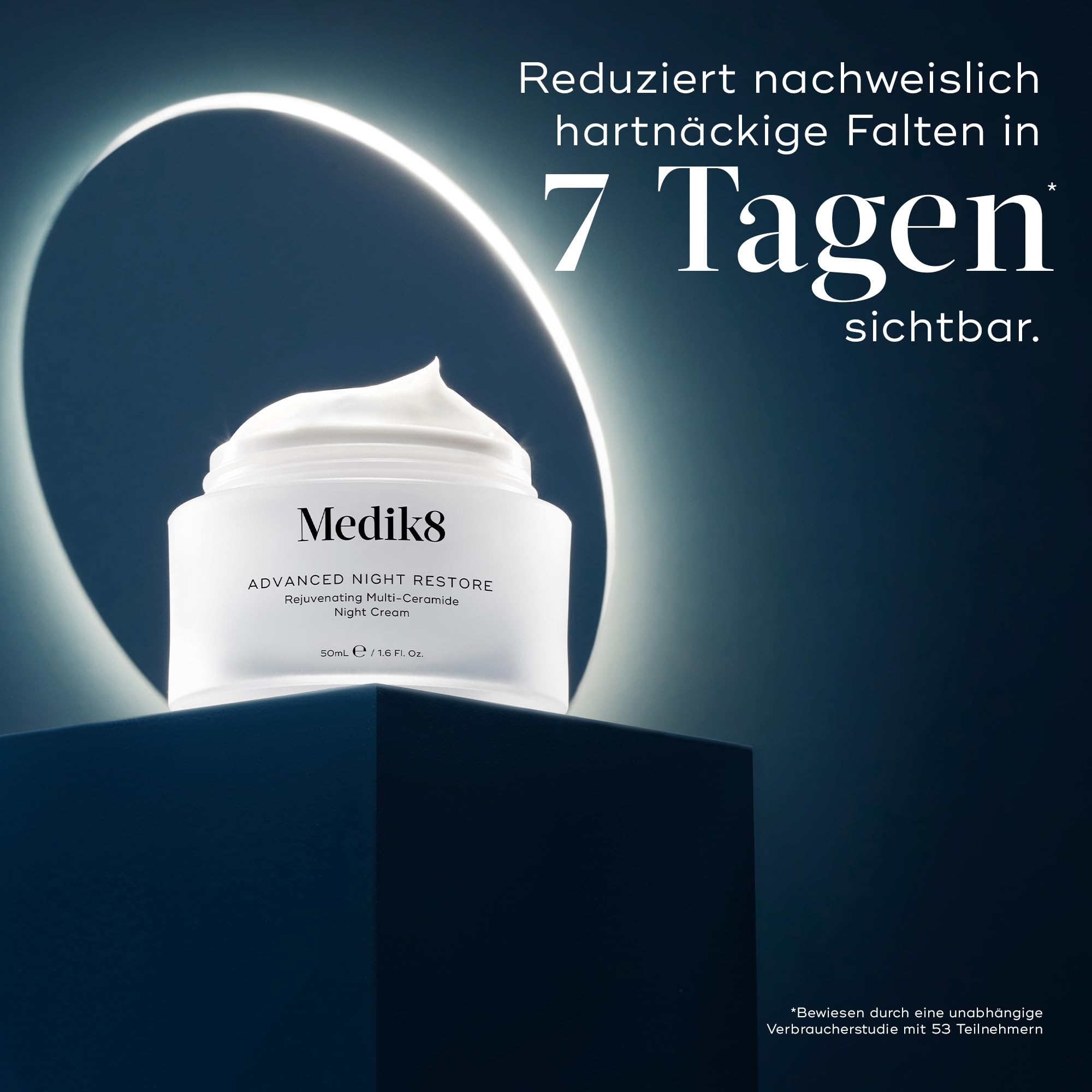 Medik8 Advanced Night Restore, Multi-Ceramid-Nachtcreme – 50 ml | Verjüngende Multi-Ceramid-Nachtcreme – Feuchtigkeitspflege, die den Teint tiefenwirksam nährt und sichtbar strafft