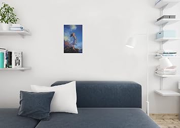 Maxfield Parrish Ecstasy Realism Romantic Artwork Woman Portrait Painting Cool Wall Art Print Poster 12x18
