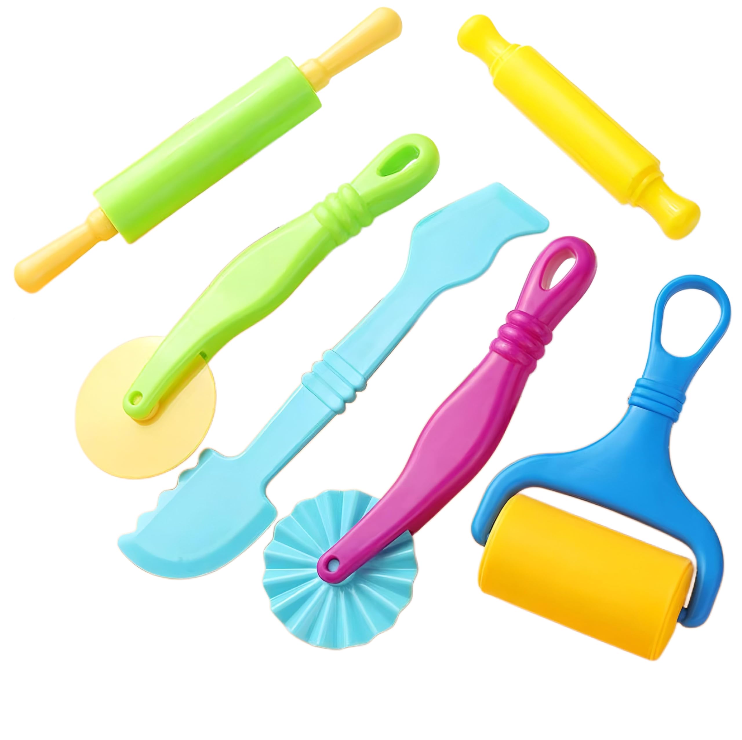 6-Piece Kids’ Dough Tool Set – Colorful, Child-Safe Modeling Clay Accessories for Small Hands
