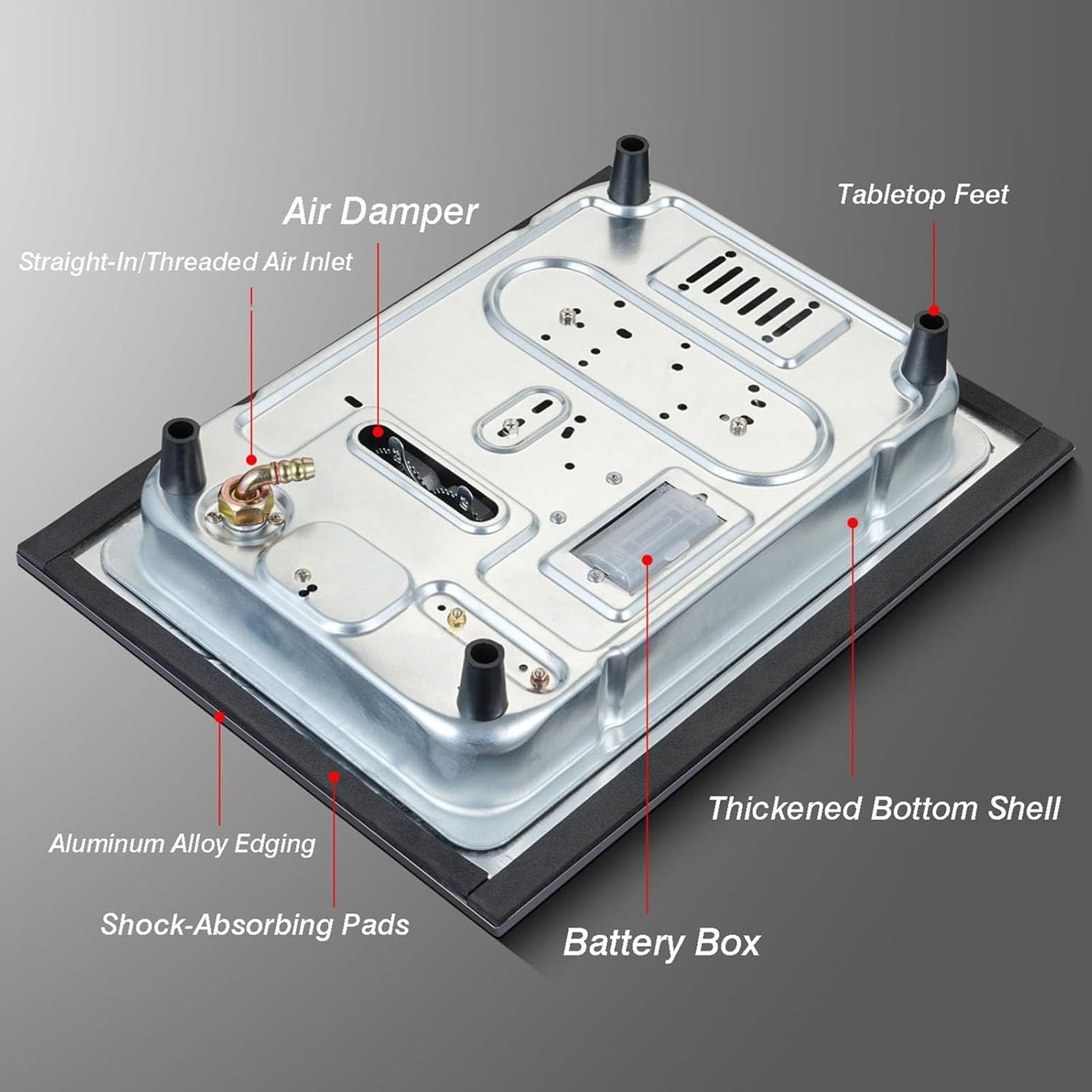 Gaziniere Gaz 5 KW, Régulateurs De Cuisson En Acier Inoxydable Pour Usage Intérieur, Protection Contre L'extinction De La Flamme, Support À Casseroles En Fonte(LPG)