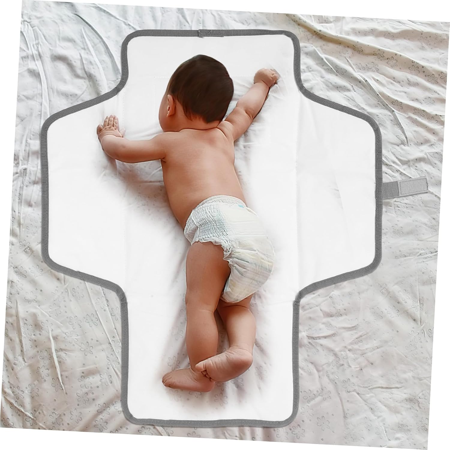 KOMBIUDA Portable Diaper Changing Pad Cover with Leak Protection Foldable Travel Changing Mat Sheet Go Parents and Outdoor Use
