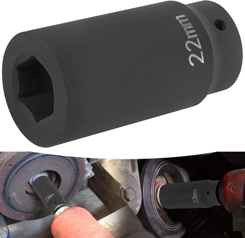 Soquete de Impacto para Parafuso do Virabrequim 22 mm sixcow 1/2" – Referência 77110, 1 unidade