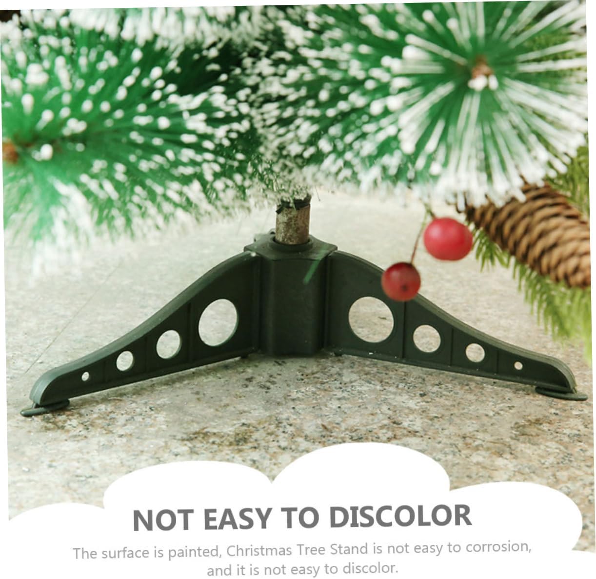 2pcs Christmas Tree Stand Holder Base for Artificial Trees Compact Design for Easy Storage Fits Pole for Holiday Decor