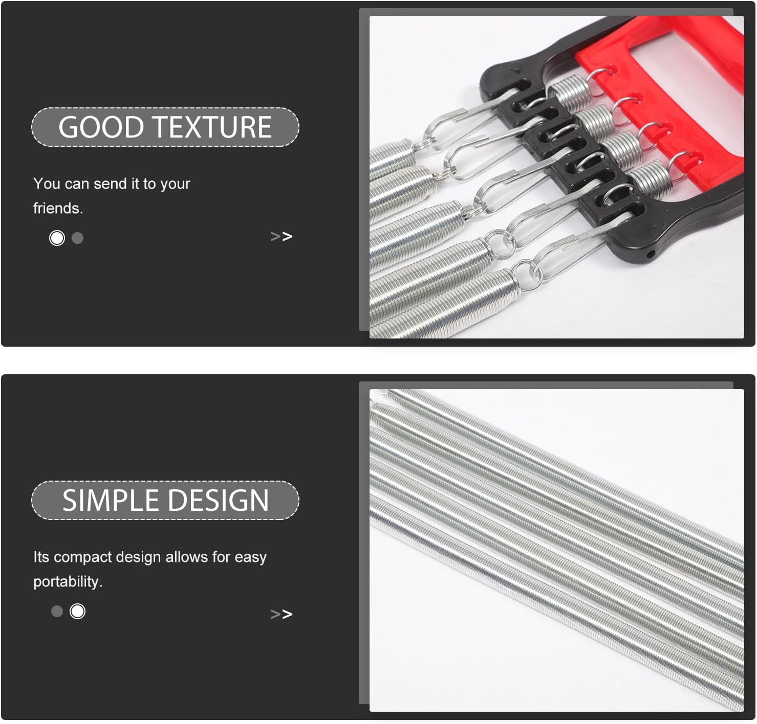 Workout Chest Expander Spring Steel Fitness Expander with Resistance Bands Multifunctional Muscle Exercise Rope for Home Strength Training and Chest Muscle Workouts