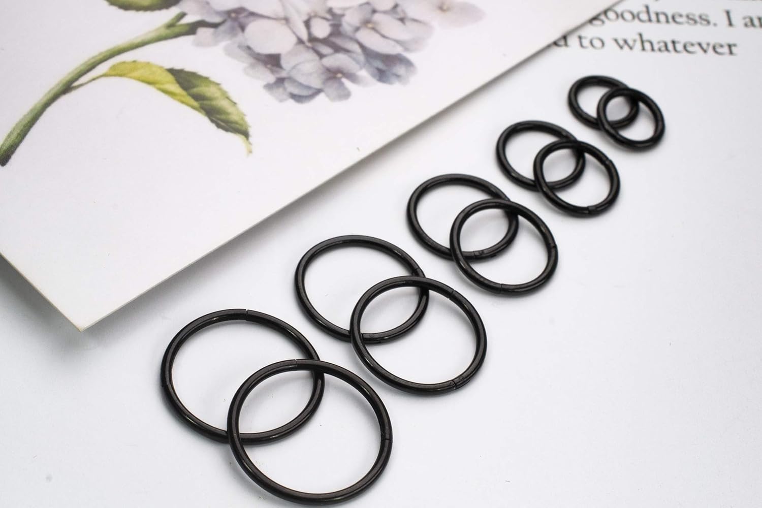 16G Surgical Steel Hinged Clicker Segment Nose Rings Hoop Helix Cartilage Daith Tragus Sleeper Earrings Body Piercing for women 6mm 8mm 10mm 12mm 14mm - Image 5