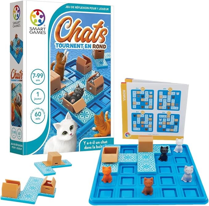 SmartGames - Chats Tournent En Rond - Remue-Méninges Éducatif - Jeu de ...