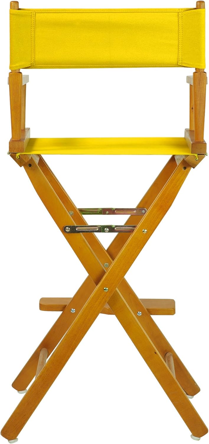 Casual Home 230-05/021-34 Director Chair 30" - Bar Height Honey OakFrame/Gold Canvas