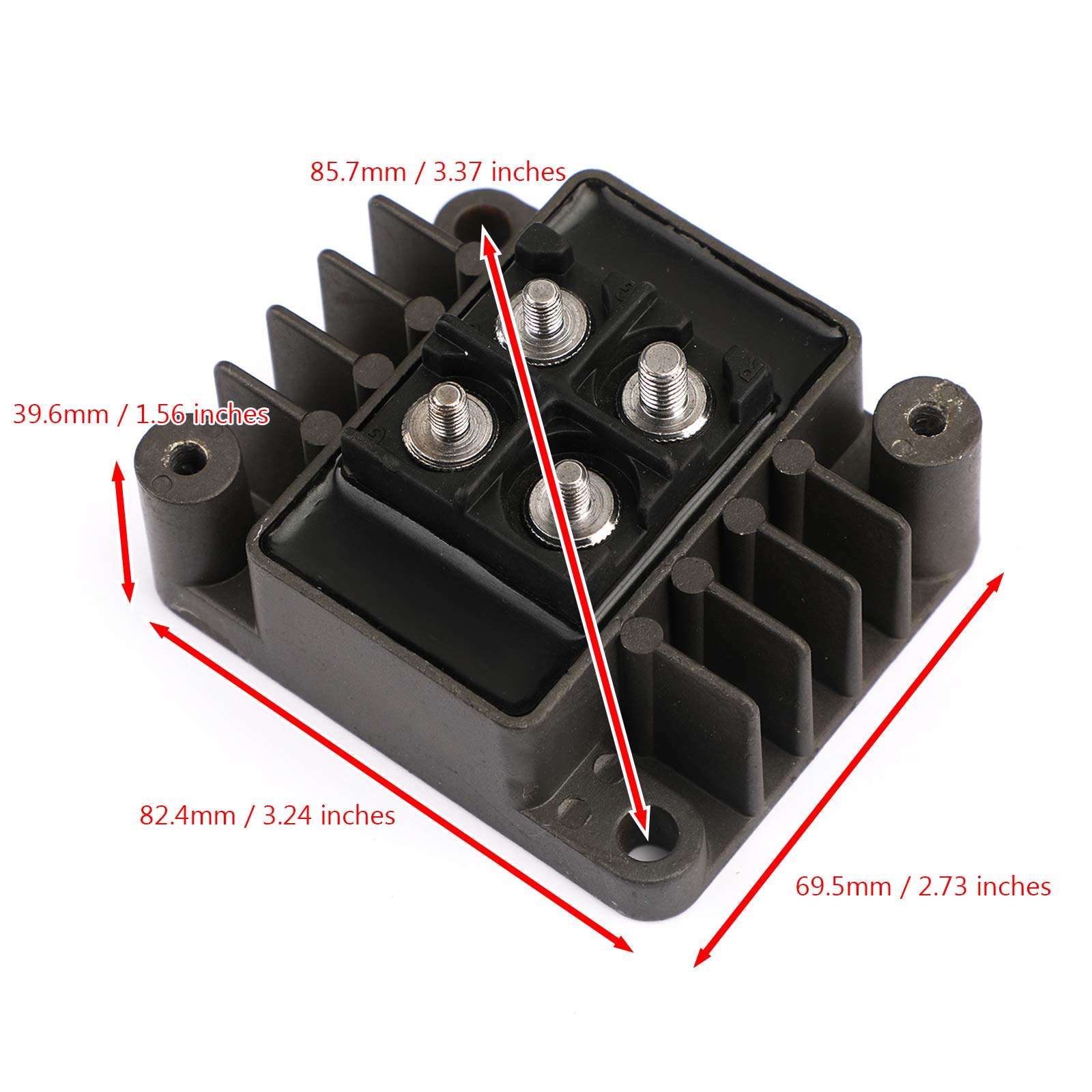 Topteng Regolatore raddrizzatore adatto per Yamaha 75 80 85 90 115 150 200 225 CV 1986-2006 fuoribordo