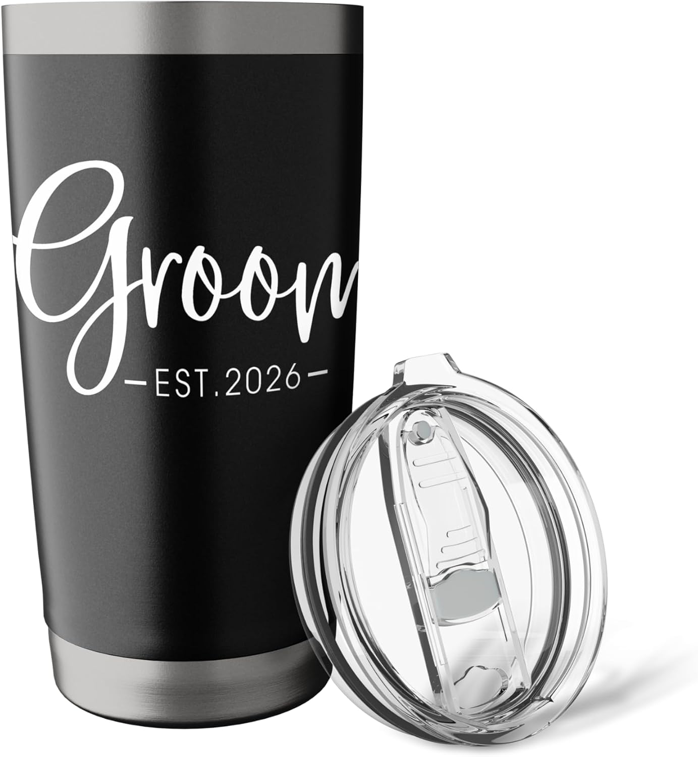 Groom 2026 Mr Husband Married Engagement Wedding Party Hubby Stainless Steel Insulated Tumbler image 5