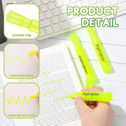 Vista 3 de Qilery Paquete de 30 resaltadores a granel, con punta de cincel estilo tanque, de secado rápido, para colorear para adultos, suministros de oficina