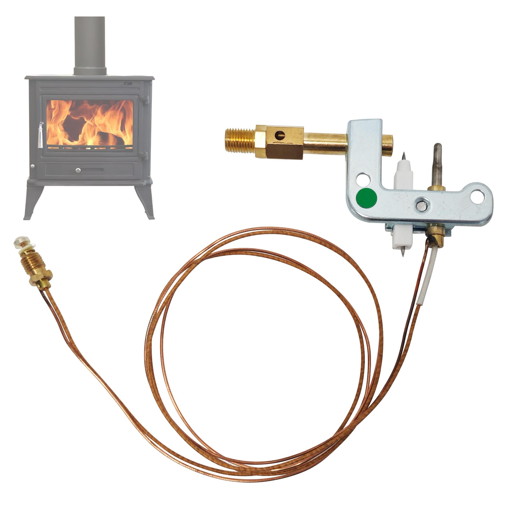 120630-01 Pilot ODS Burner Assembly-Replacement for Empire R6308,DESA Glo-Warm &amp; Vent-Free Heaters-Fits Natural Gas/LP Propane Wall Heaters &amp; Fireplaces (1500W)