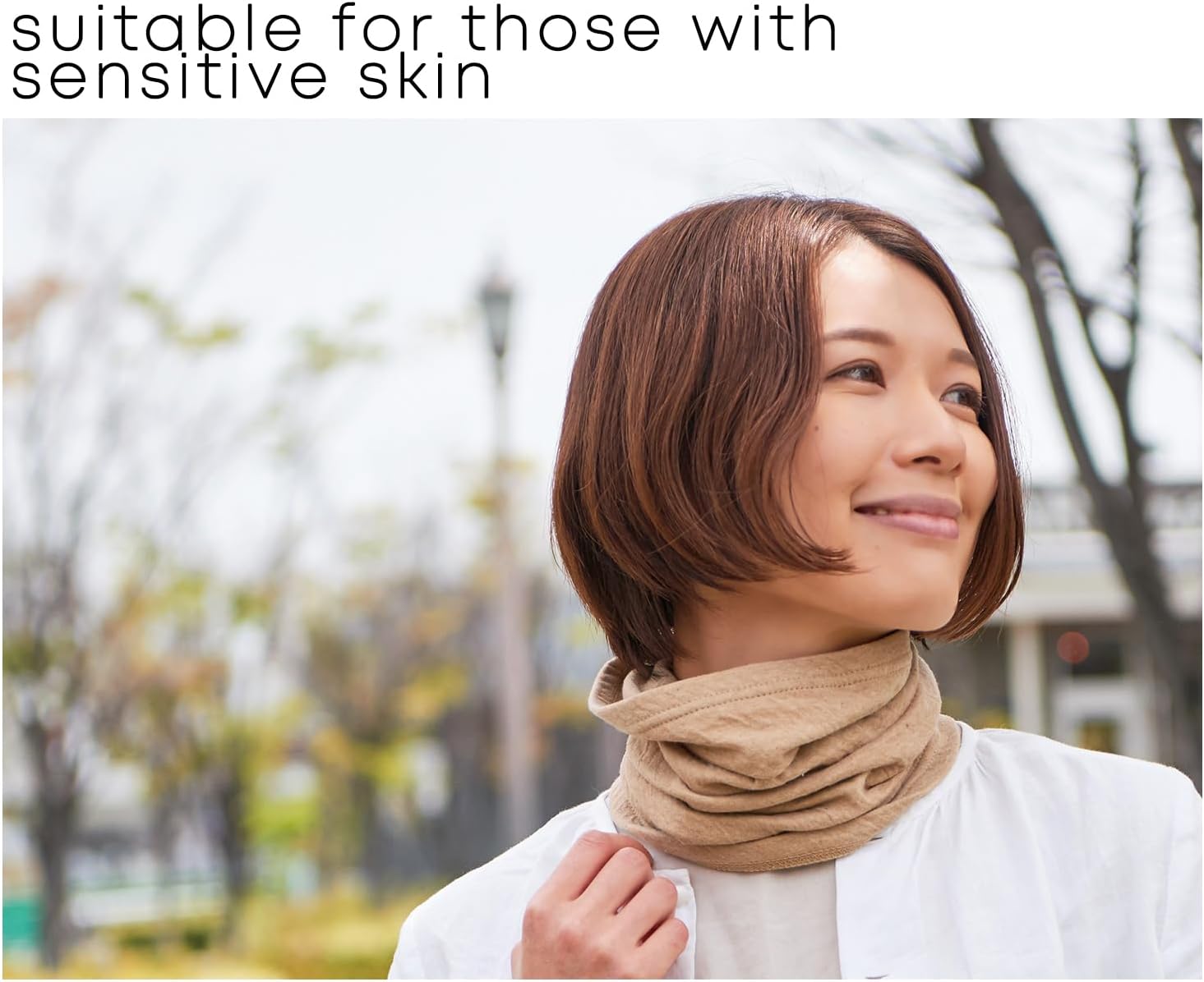 CHARM Neck Warmer for Women and Men - Warm Organic Cotton Headbands Made in Japan Ear Beanie Head Band - Image 4