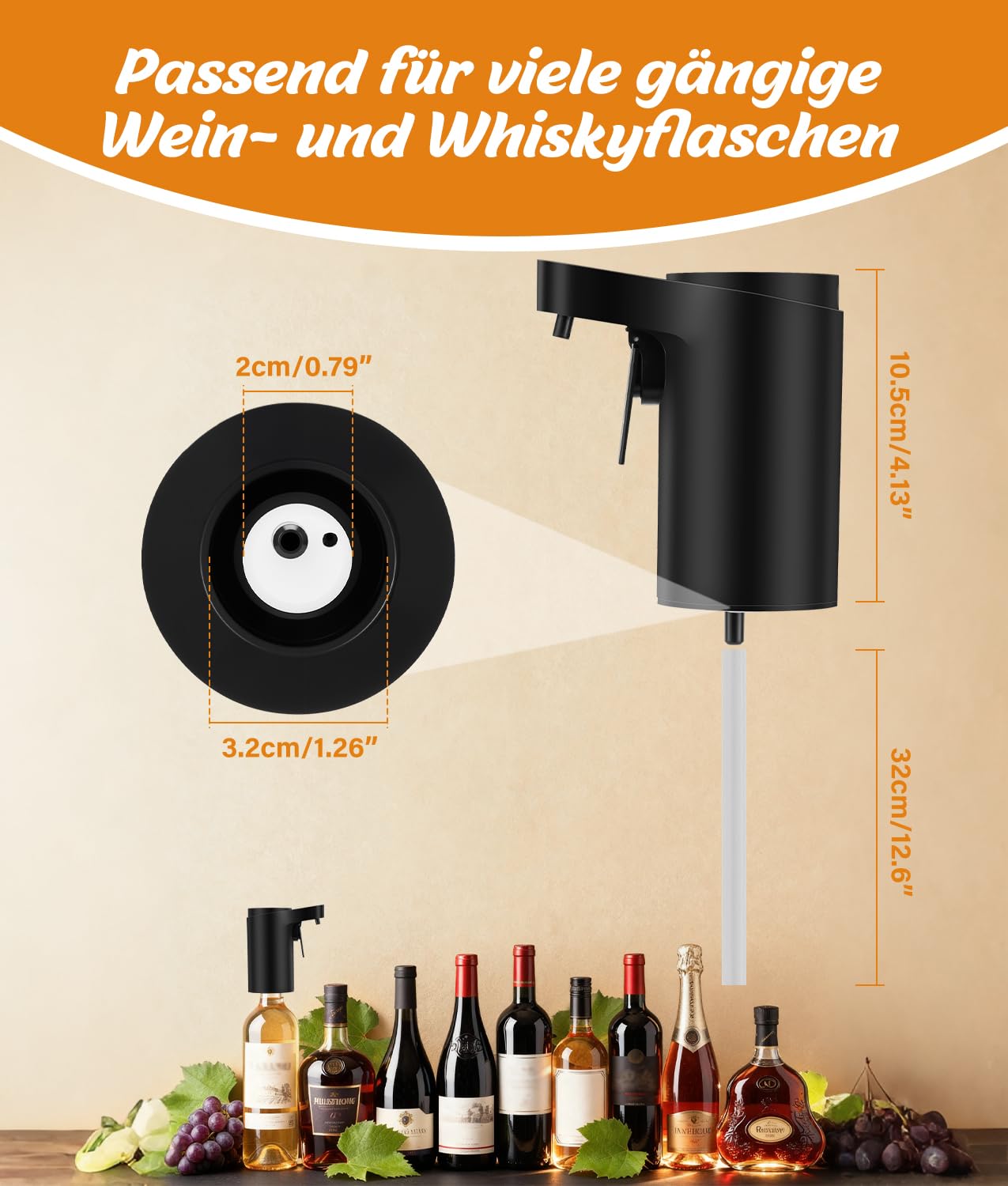 PAHTTO Elektrischer Wein-Dekanter, Weinbelüfter & Spender