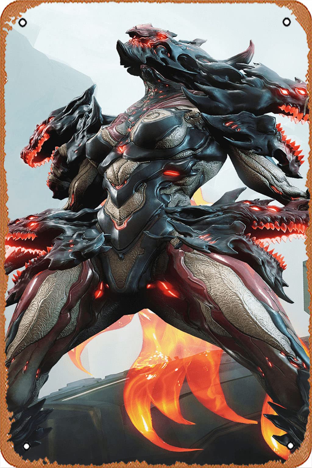 MuecddoaMuecddoa Retro Film Metal Sign Voruna Warframe Game,Movie stars,singers,Anime characters,Art cute Sign Wall Decor Poster Home Bedroom Kitchen Bar Home Cafe 8x12 Inch Tin Sign.