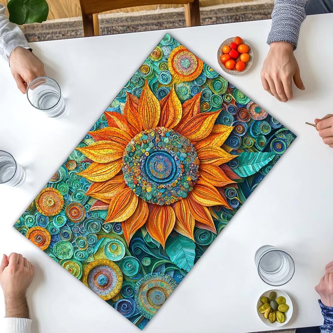 Puzzle 2000 Pezzi, Puzzle Girasole, Misura: 100x71cm, Regalo Donna -8737