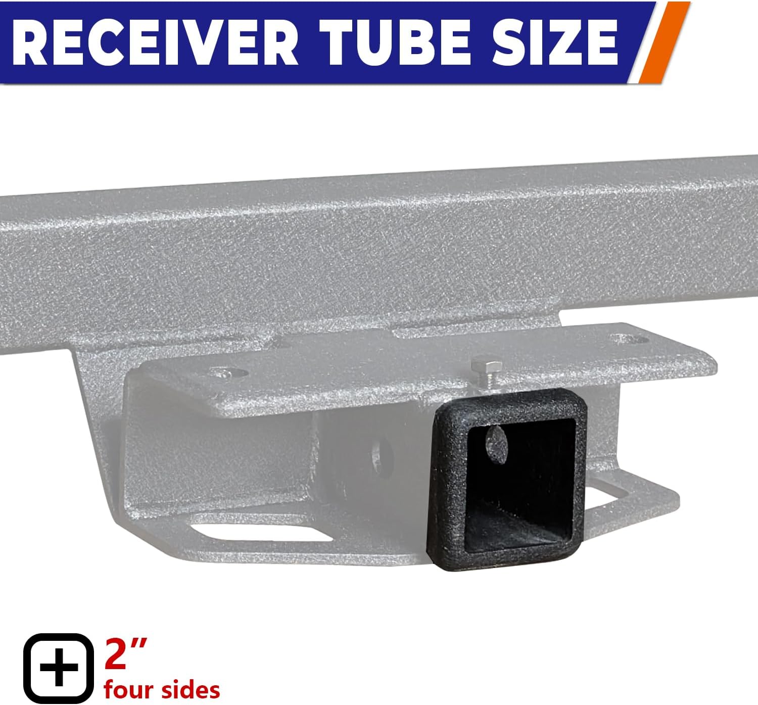 Trailer Hitch Black Steel Compatible with 2016 2017 2018 2019 2020 2021 2022 Tacoma 2” Hitch Receiver (Not Applicable for SR Models)