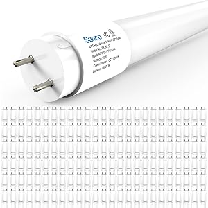 Sunco 150 Pack T8 LED Bulbs 4 Foot 48 Inch Tube Light Bulbs Fluorescent Replacement Single or Double