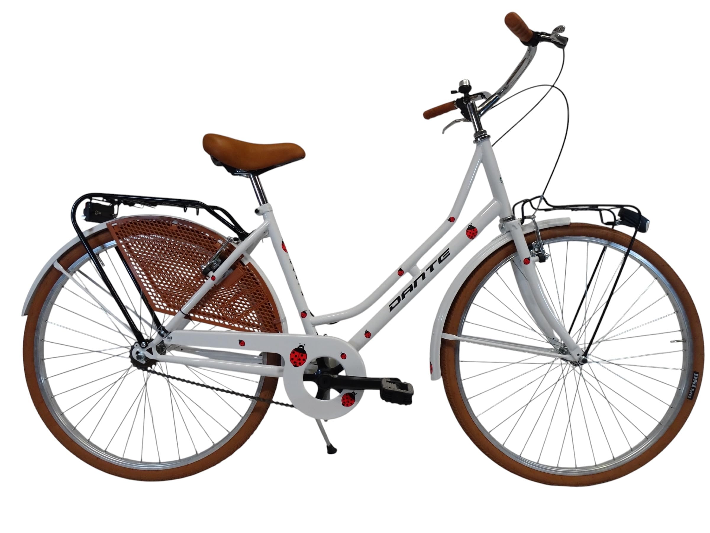 Bicicletta donna da città per passeggio Olanda 26, classica stile retrò ad una velocità, con particolati miele