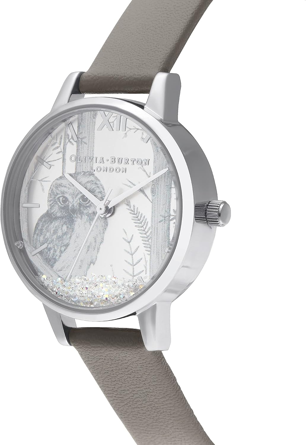 ★OLIVIA BURTON(オリビアバートン)のストアを表示★[OLIVIA BURTON] オリビアバートン 時計 レディース/スノーグローブ ビーガン ロンドン グレイ &amp; シルバー