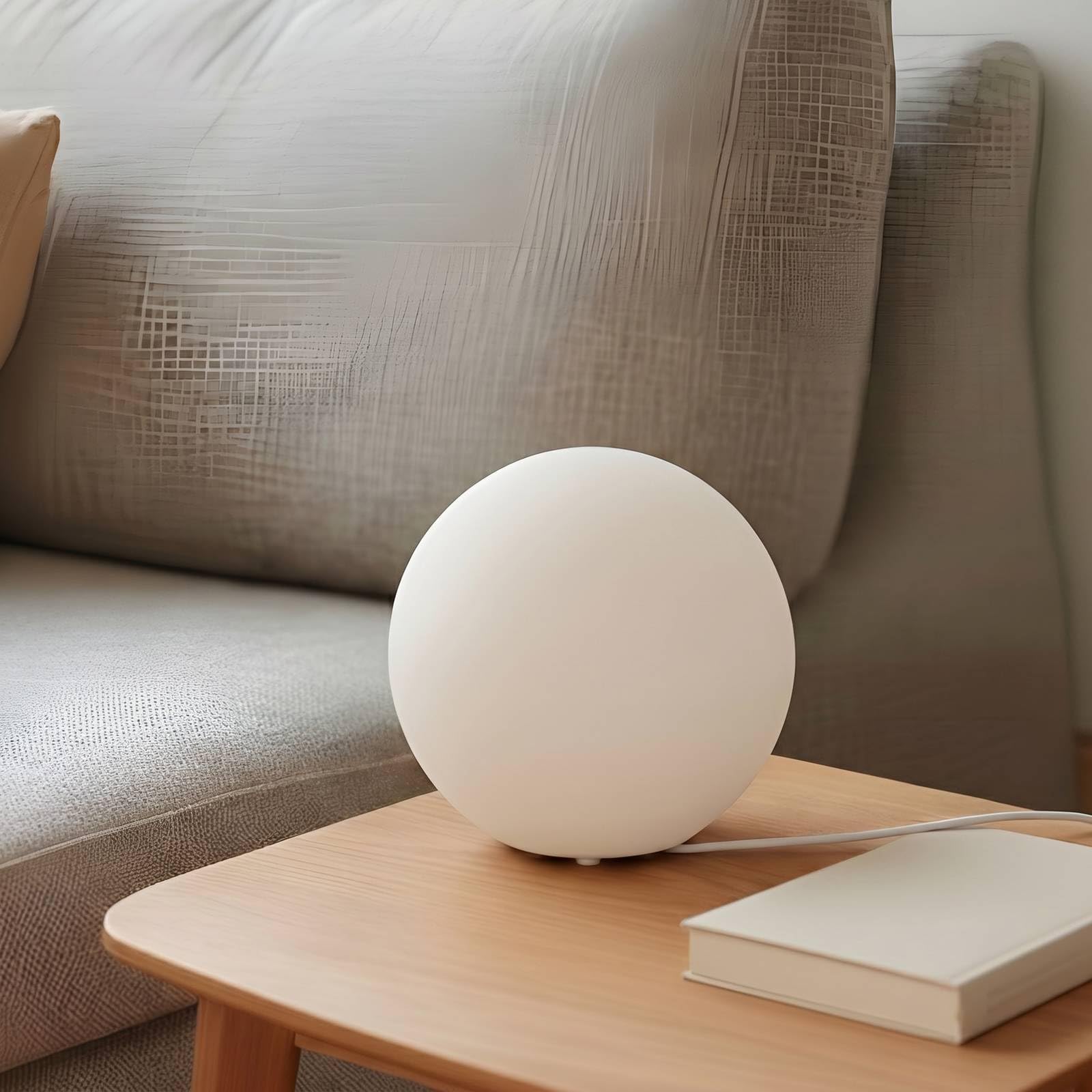 Lindby Lampada da tavolo (Moderno) colore Bianco, in Vetro ad es. Soggiorno & Sala pranzo davanzale lampada per finestra