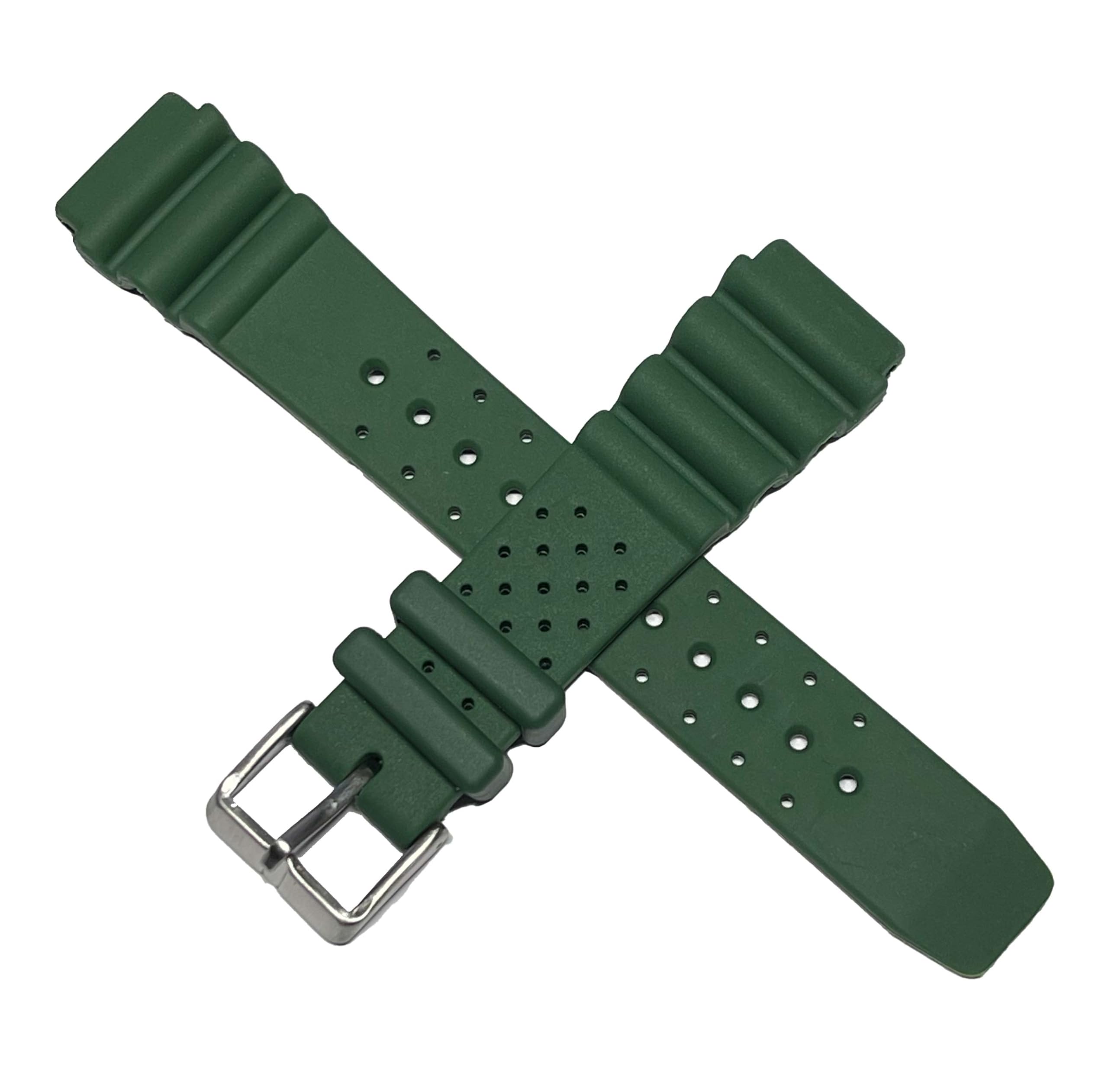 Citizen Cinturino originale per orologio subacqueo NY0121-09XE, 20 mm, verde scuro
